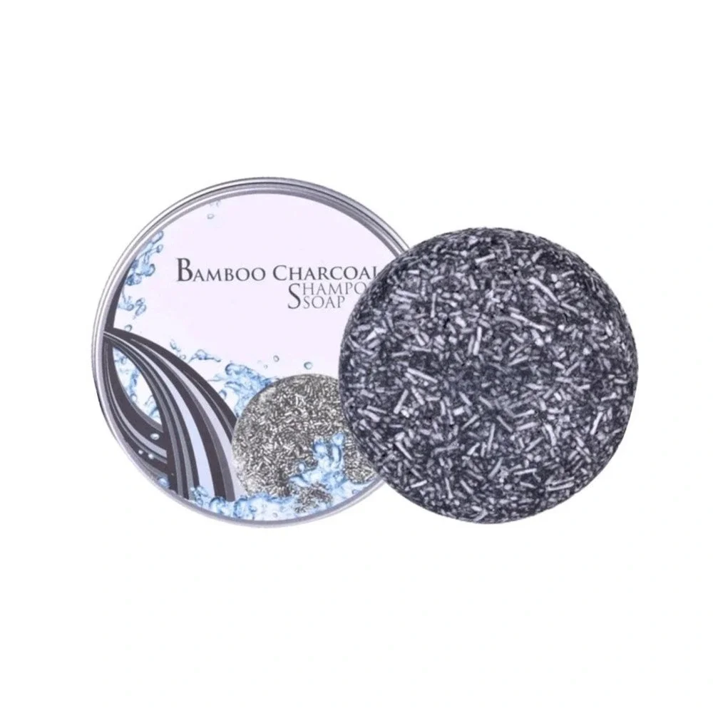 2 Pack Unisex Grey Coverage Bar Shampoo Hair‎ Darkening Black Soap for Grey Hair